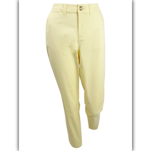 Maison Jules Women's Cropped Paperbag Pants  Blue Size XXS